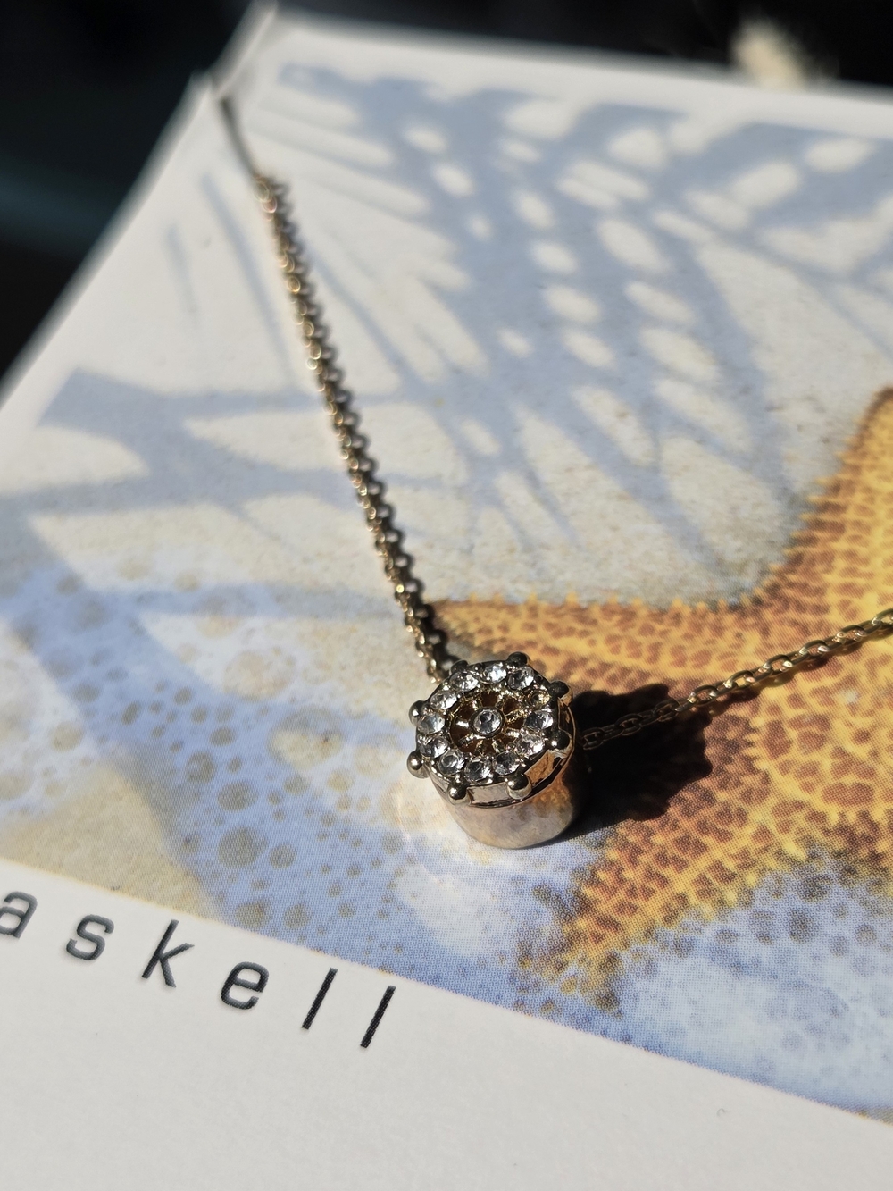 Gold Crystal Pendant Necklace - Women Jewelry